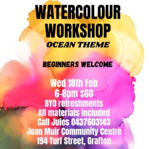 Julianne Gosper - Grafton Watercolour Art Workshop - Turf Street, Grafton